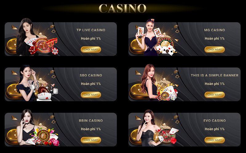 Những game casino đẳng cấp bậc nhất từ nhà cái uy tín BJ38
